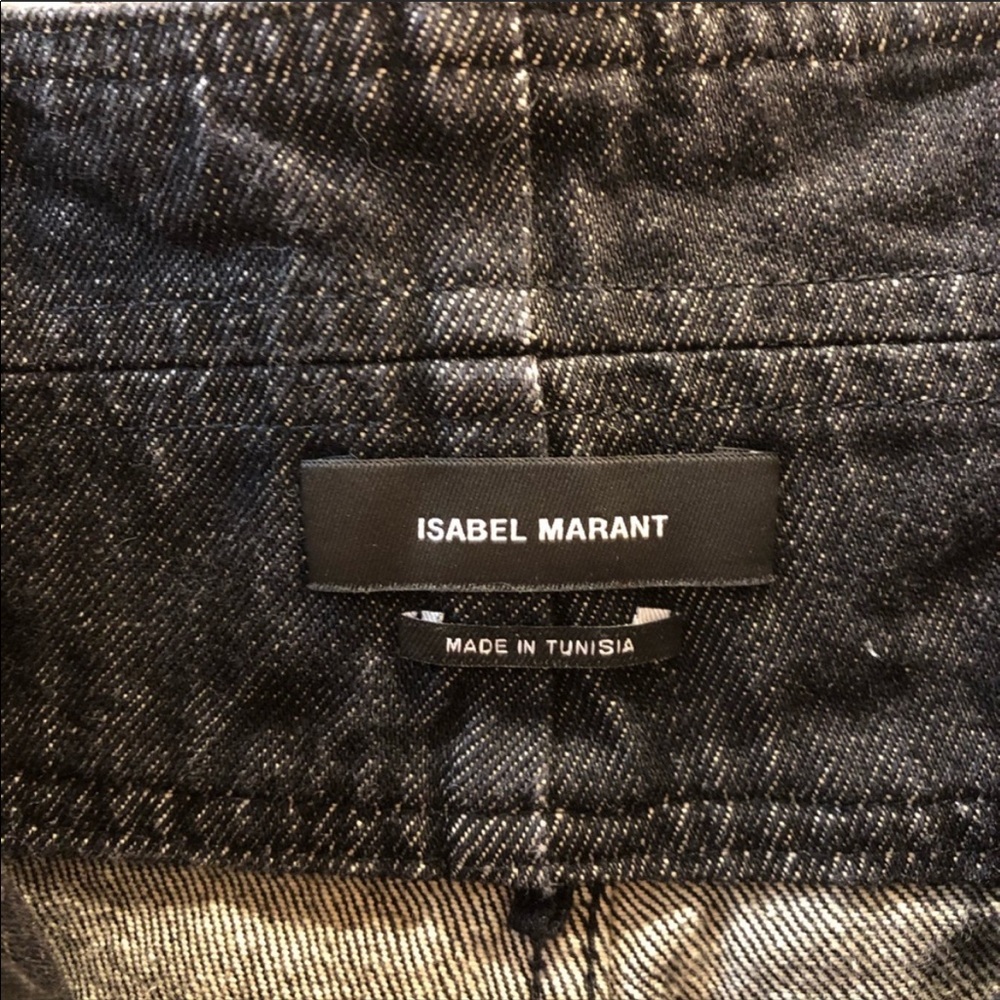 Isabel Marant Black High-Waist Front-Zip Denim Shorts - Picture 5 of 5